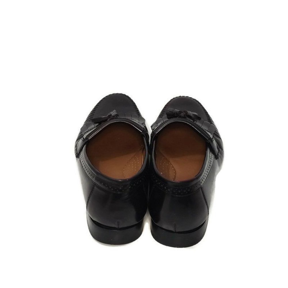 Bass Leather Grammar Kiltie Tassel Loafers 10EE - Picture 5 of 7